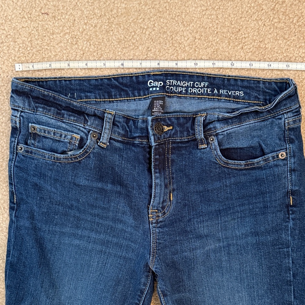 GAP Factory Dark Blue Ankle Jeans - Picture 4 of 6